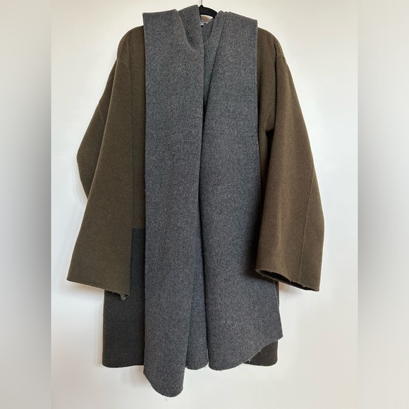 Vince Jackets & Blazers - Vince Double Faced Wool Colorblocked Open Cardigan Coatigan Large